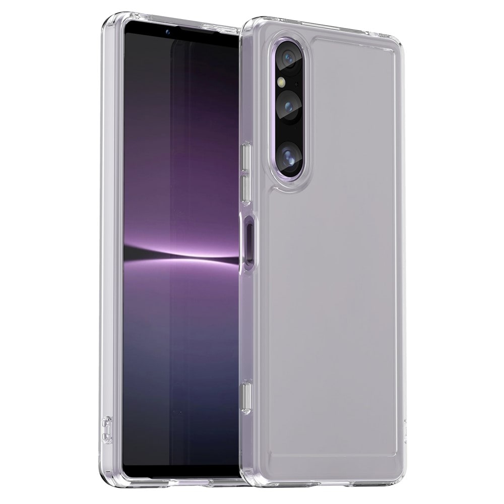 Sony Xperia 1 V Crystal Hybrid-skal, transparent