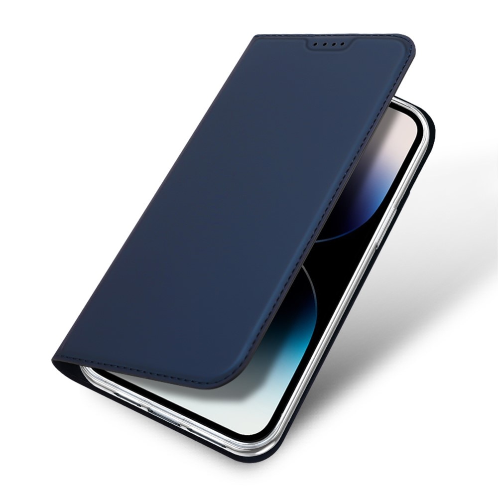 iPhone 15 Pro Slimmat mobilfodral, blå
