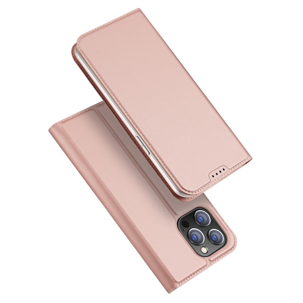 iPhone 15 Pro Slimmat mobilfodral, roséguld