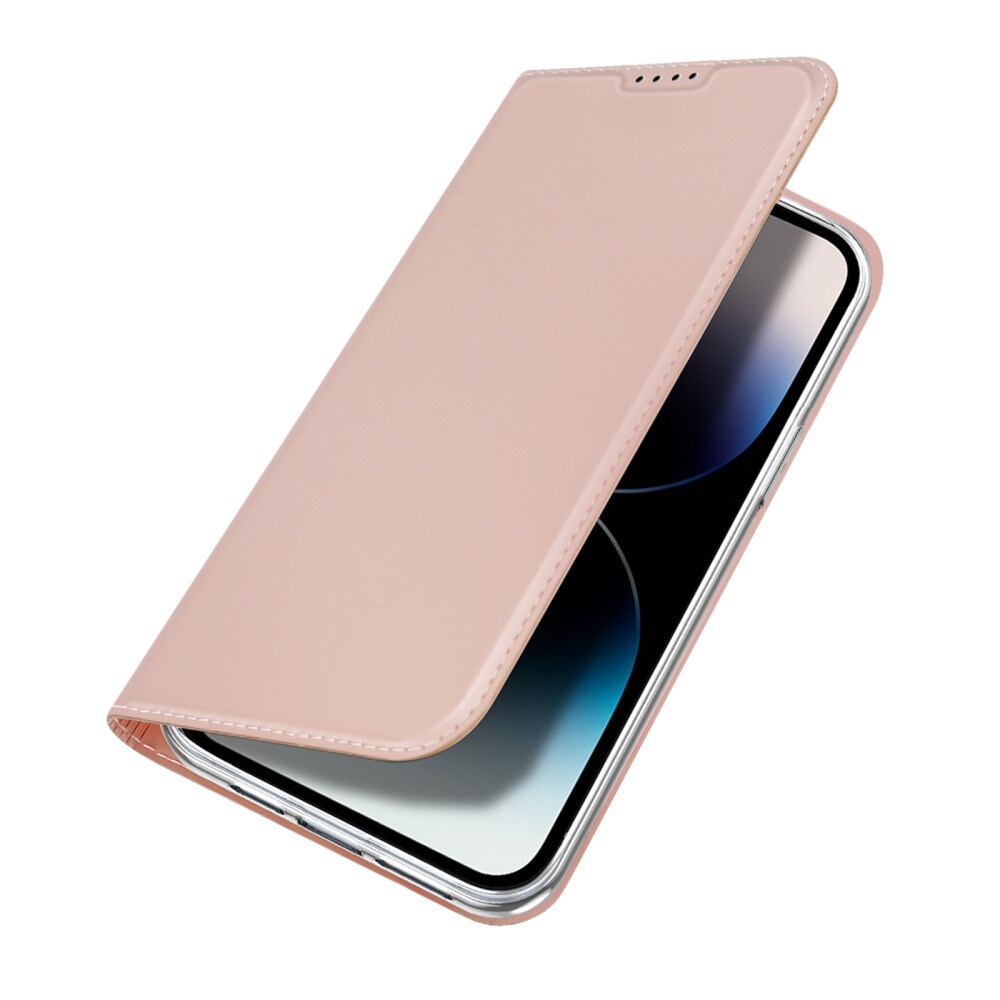 iPhone 15 Pro Slimmat mobilfodral, Roséguld