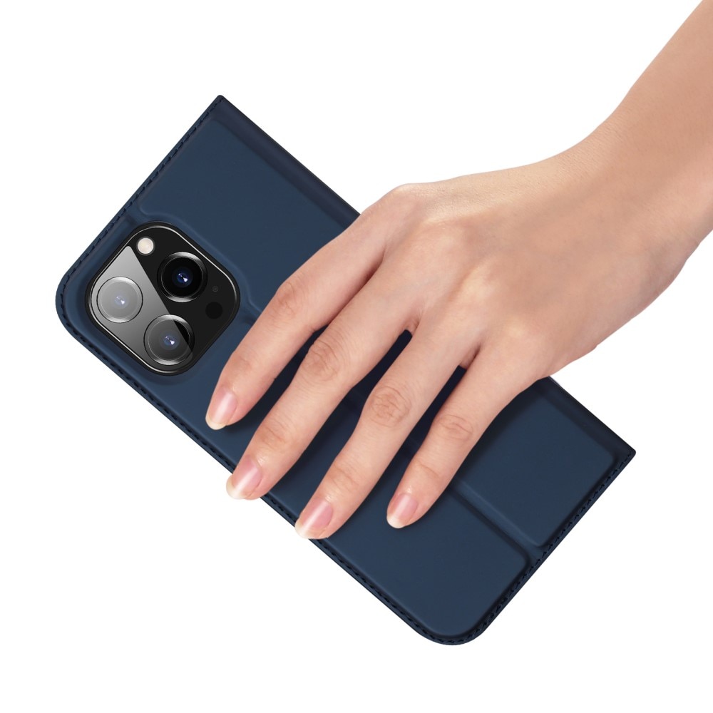 iPhone 15 Pro Max Slimmat mobilfodral, blå