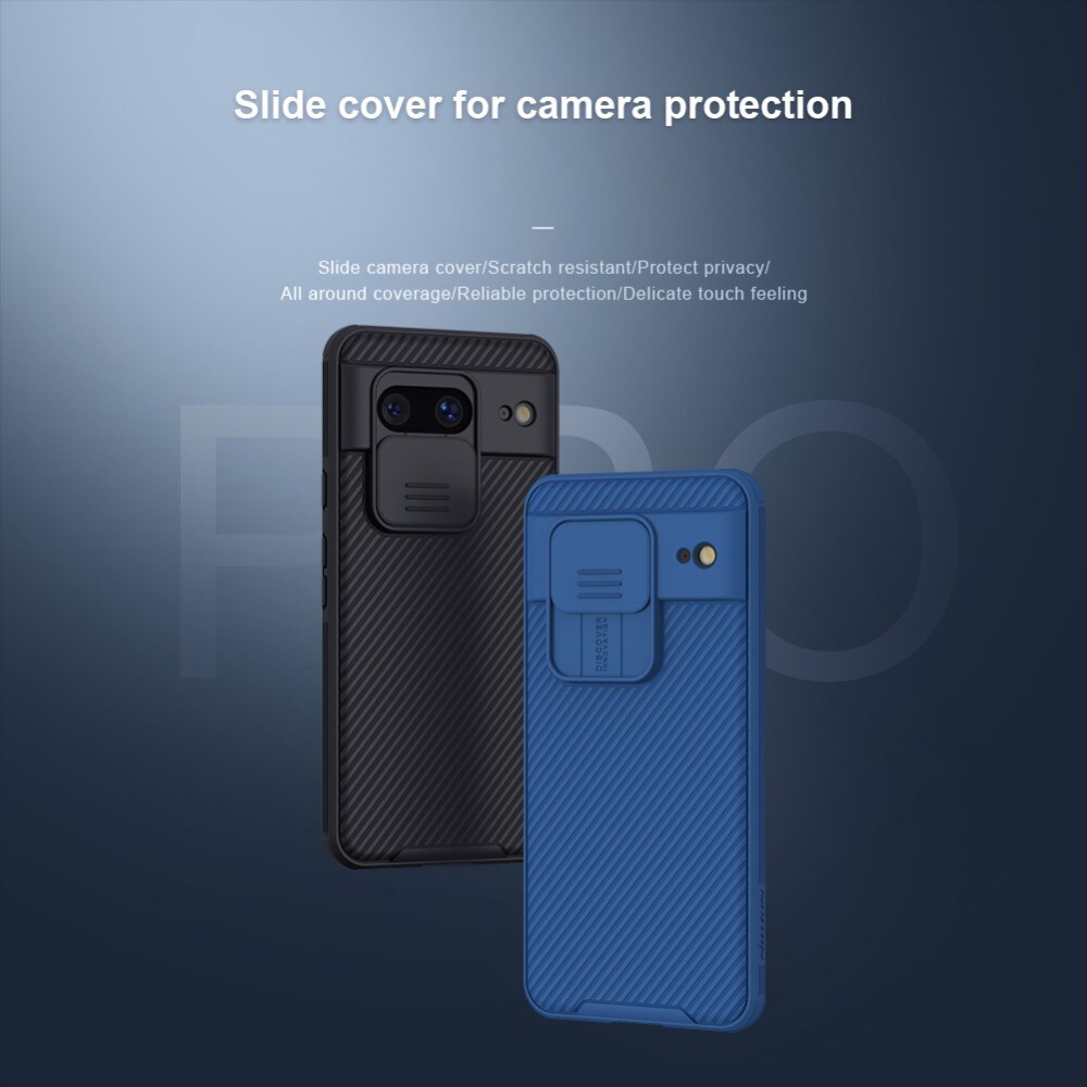Google Pixel 8 Skal med kameraskydd - CamShield, Blå