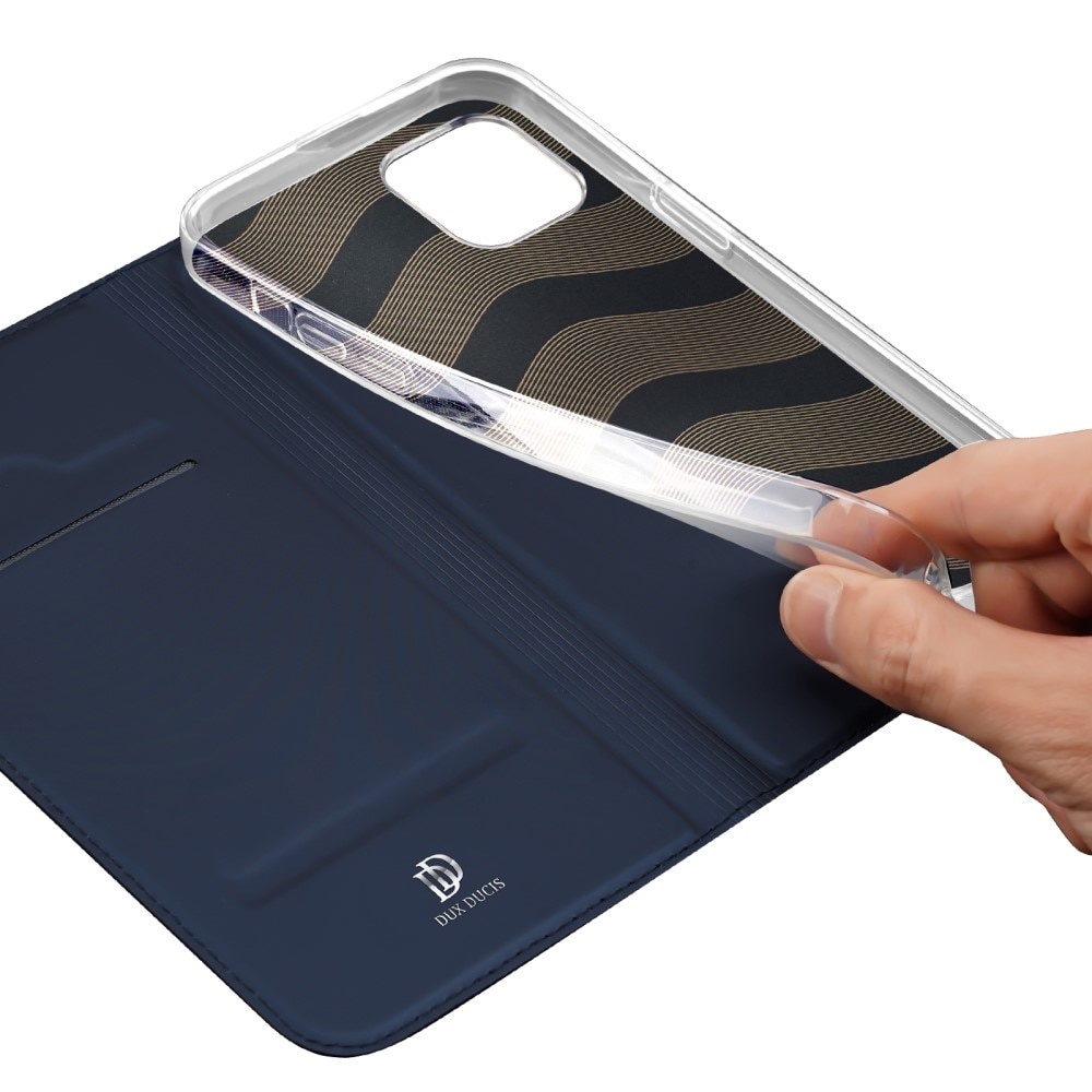 iPhone 15- Slimmat mobilfodral, blå