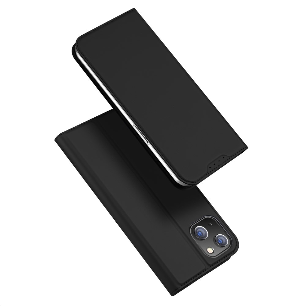 iPhone 15 Plus Slimmat mobilfodral, svart