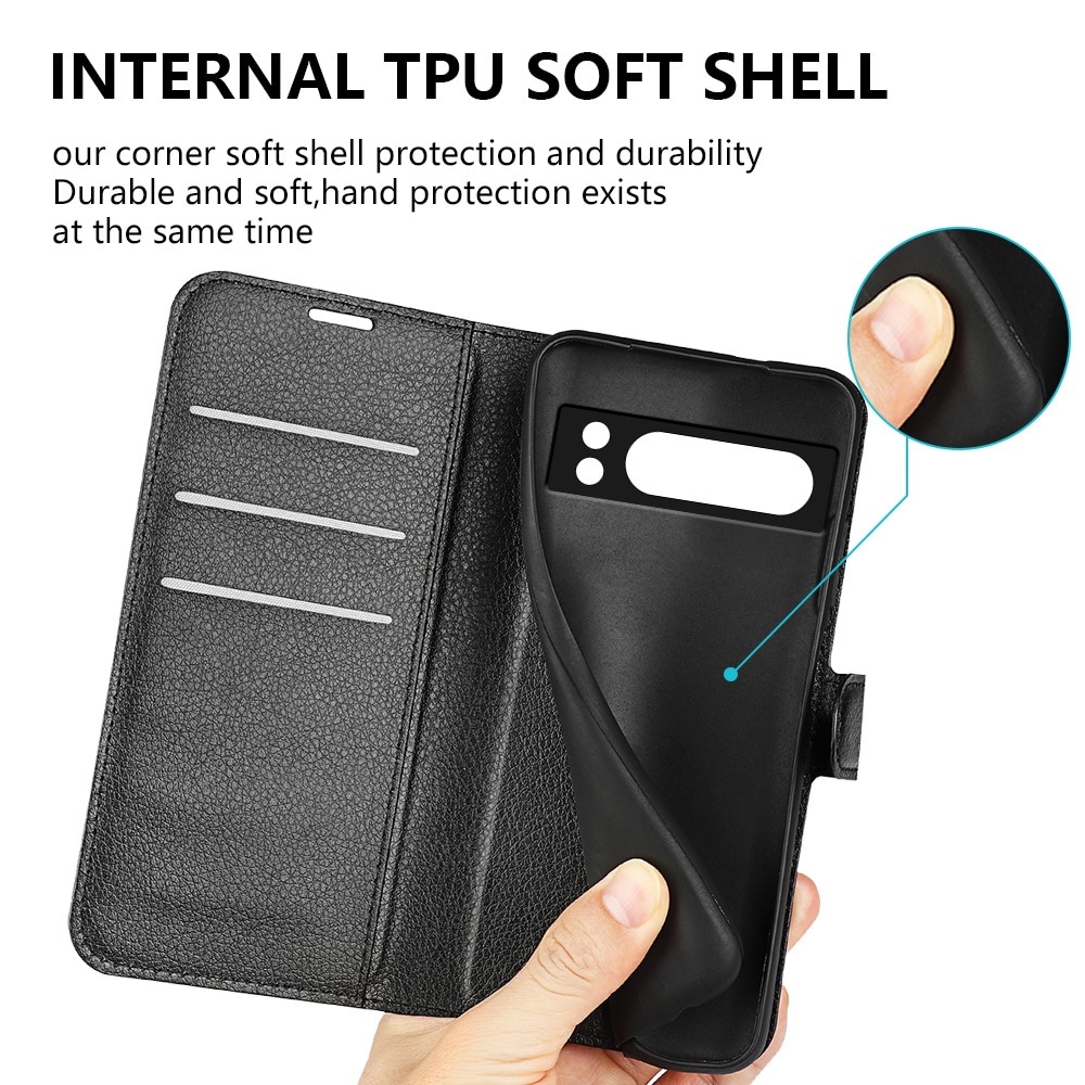 Google Pixel 8 Pro Enkelt mobilfodral, Svart