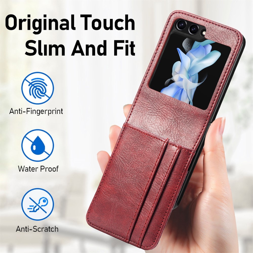 Samsung Galaxy Z Flip 5 Enkelt mobilfodral, röd