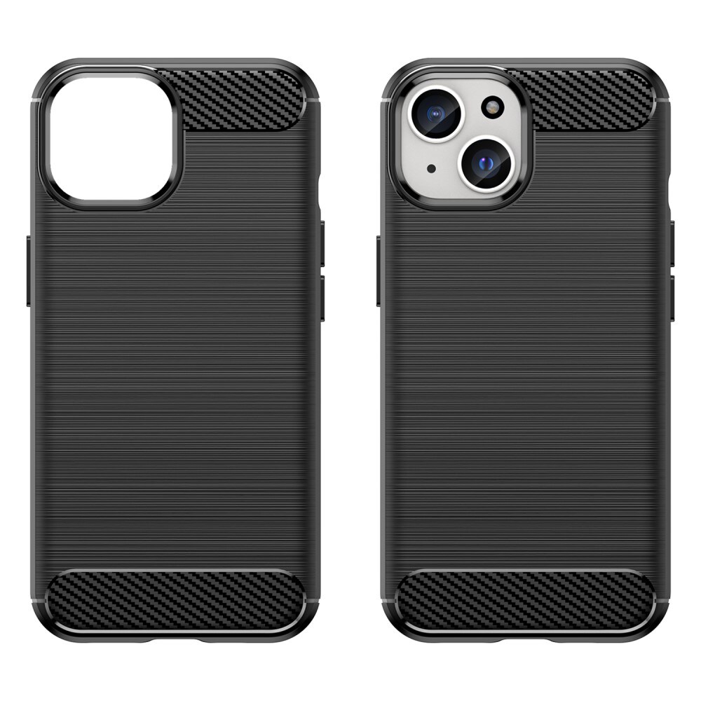 iPhone 15 Plus TPU-skal Brushed, Black