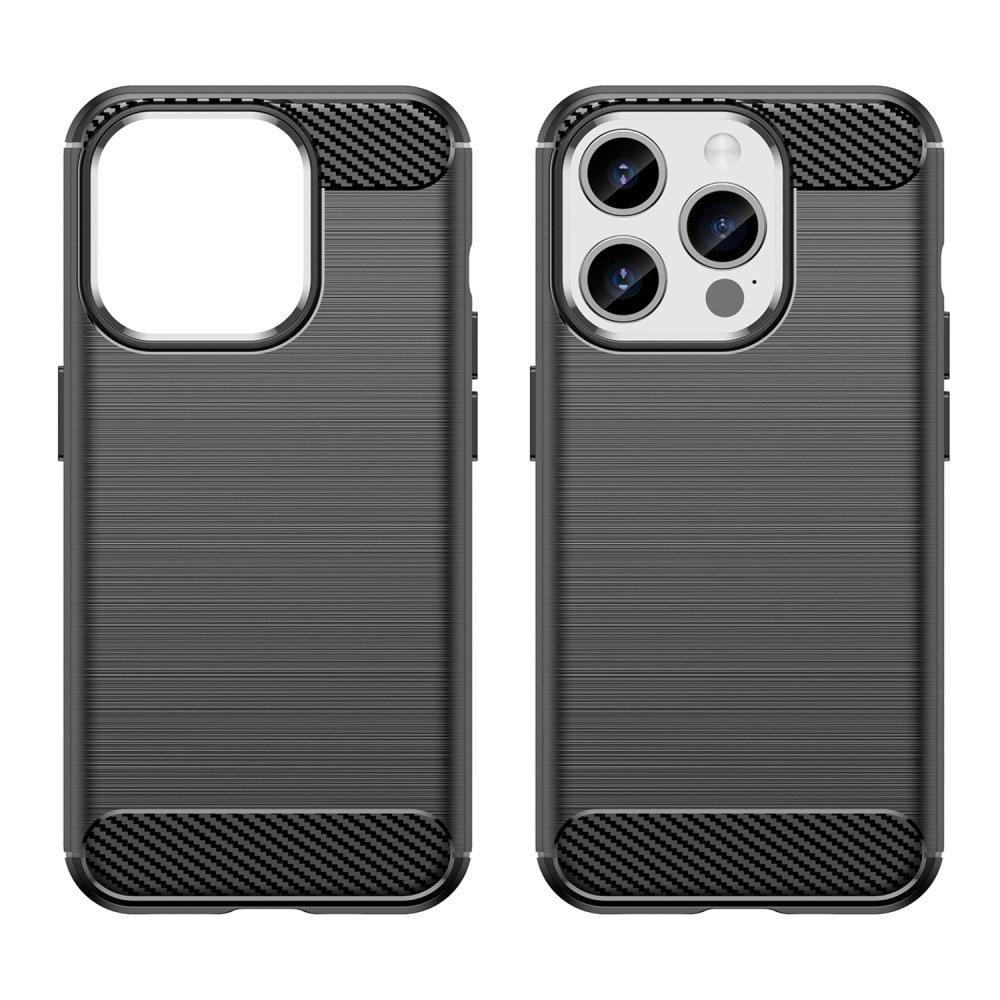 iPhone 15 Pro Max TPU-skal Brushed, Black