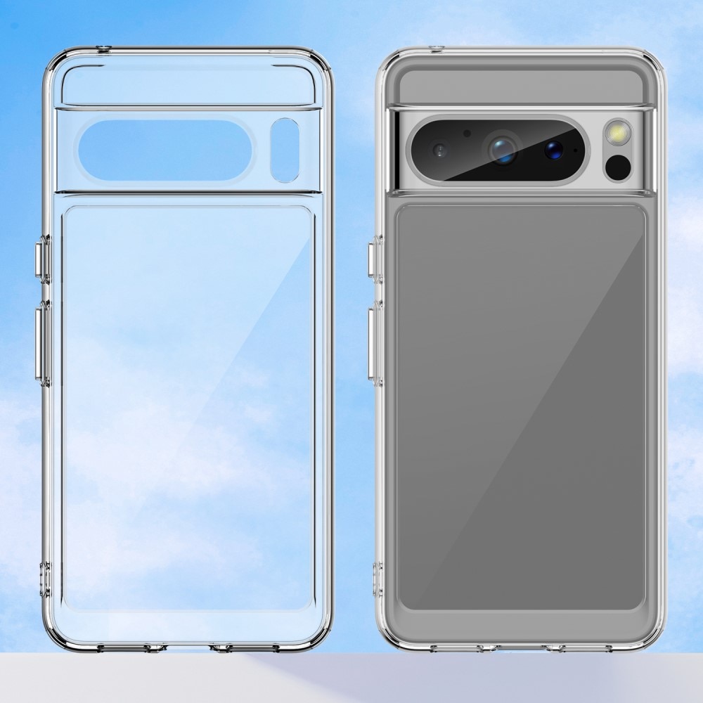 Google Pixel 8 Pro Crystal Hybrid-skal, Genomskinlig