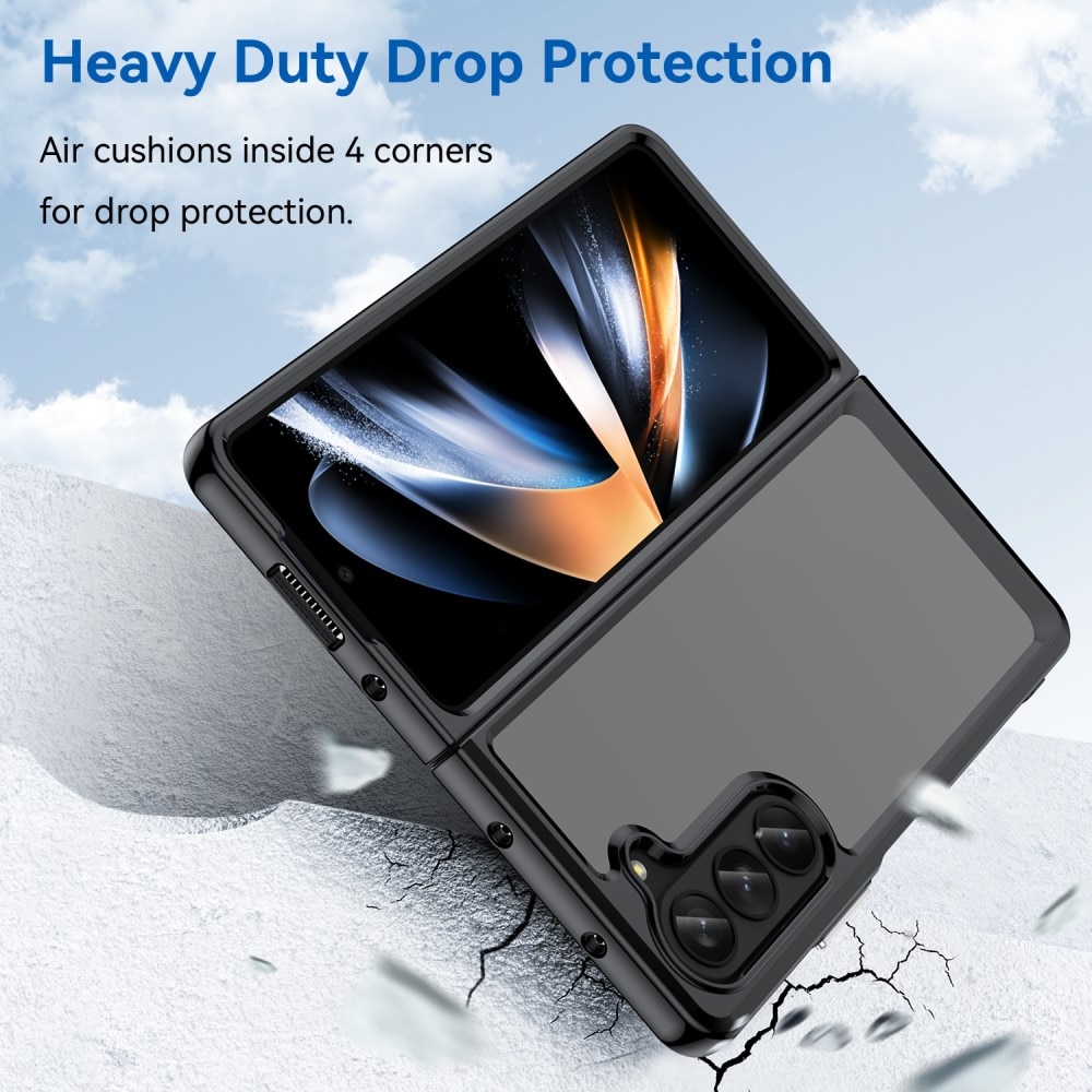 Samsung Galaxy Z Fold 5 Crystal Hybrid-skal, svart