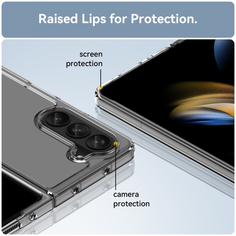 Samsung Galaxy Z Fold 5 Crystal Hybrid-skal, transparent