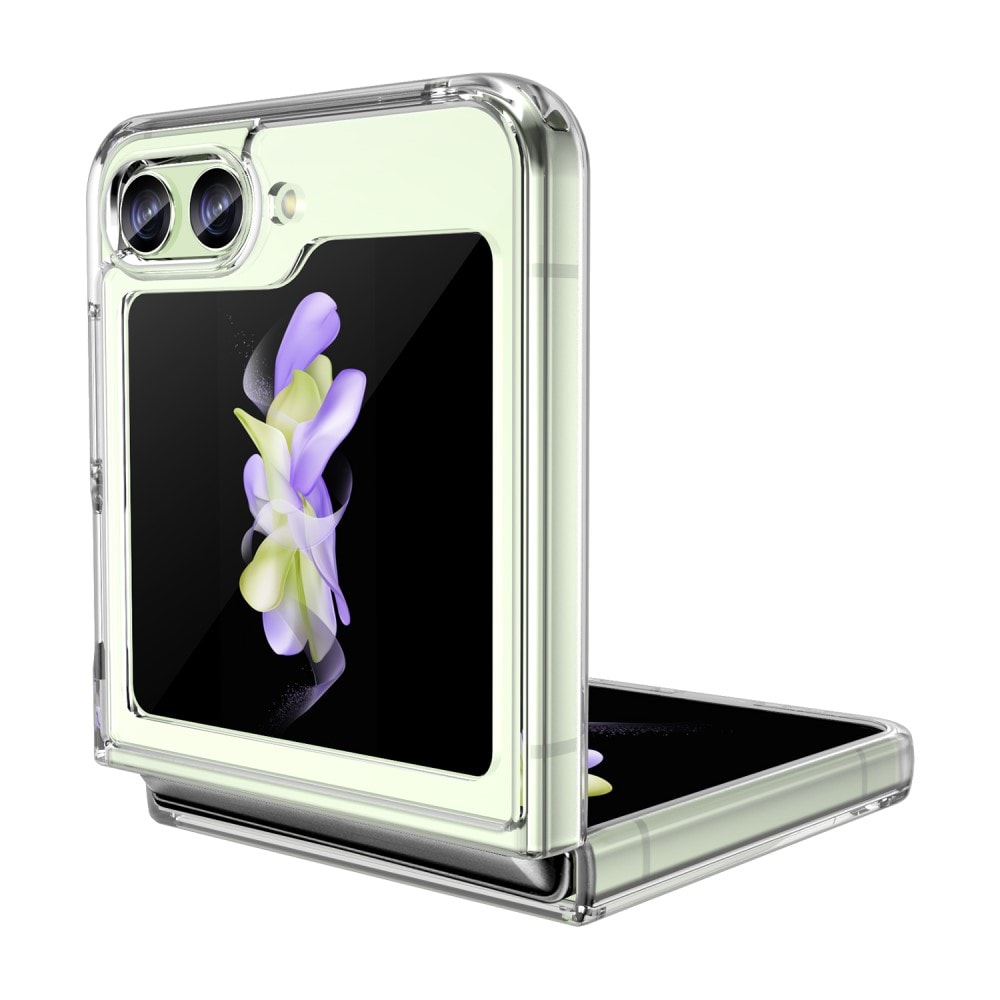 Samsung Galaxy Z Flip 5 Crystal Hybrid-skal, Genomskinlig