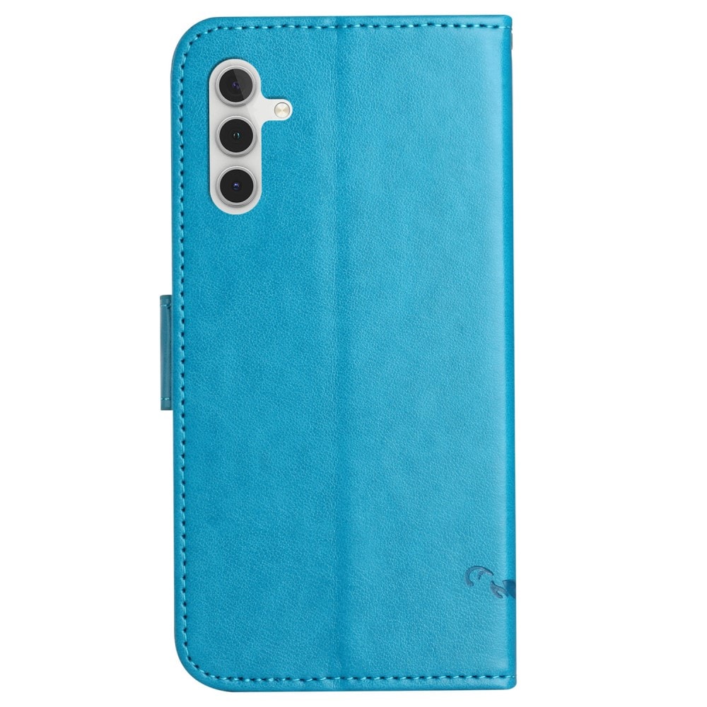 Samsung Galaxy S23 FE Mobilfodral med fjärilar, Blå