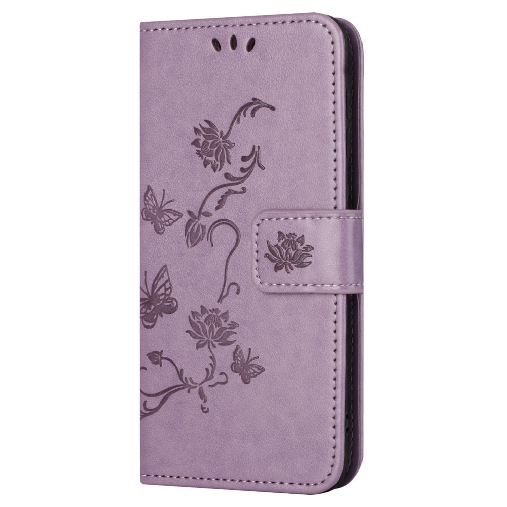 Samsung Galaxy S23 FE Mobilfodral med fjärilar, lila