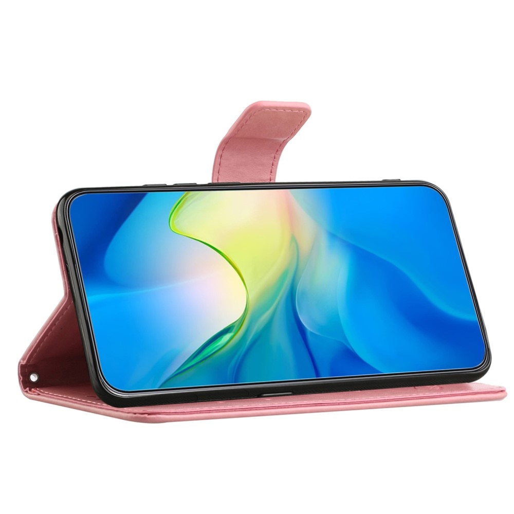 Samsung Galaxy S23 FE Mobilfodral med fjärilar, rosa