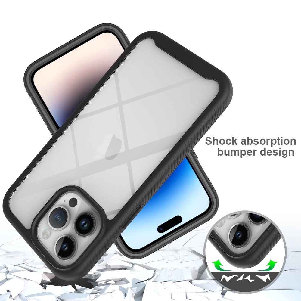 iPhone 15 Pro Max Mobilskal Full Protection, svart