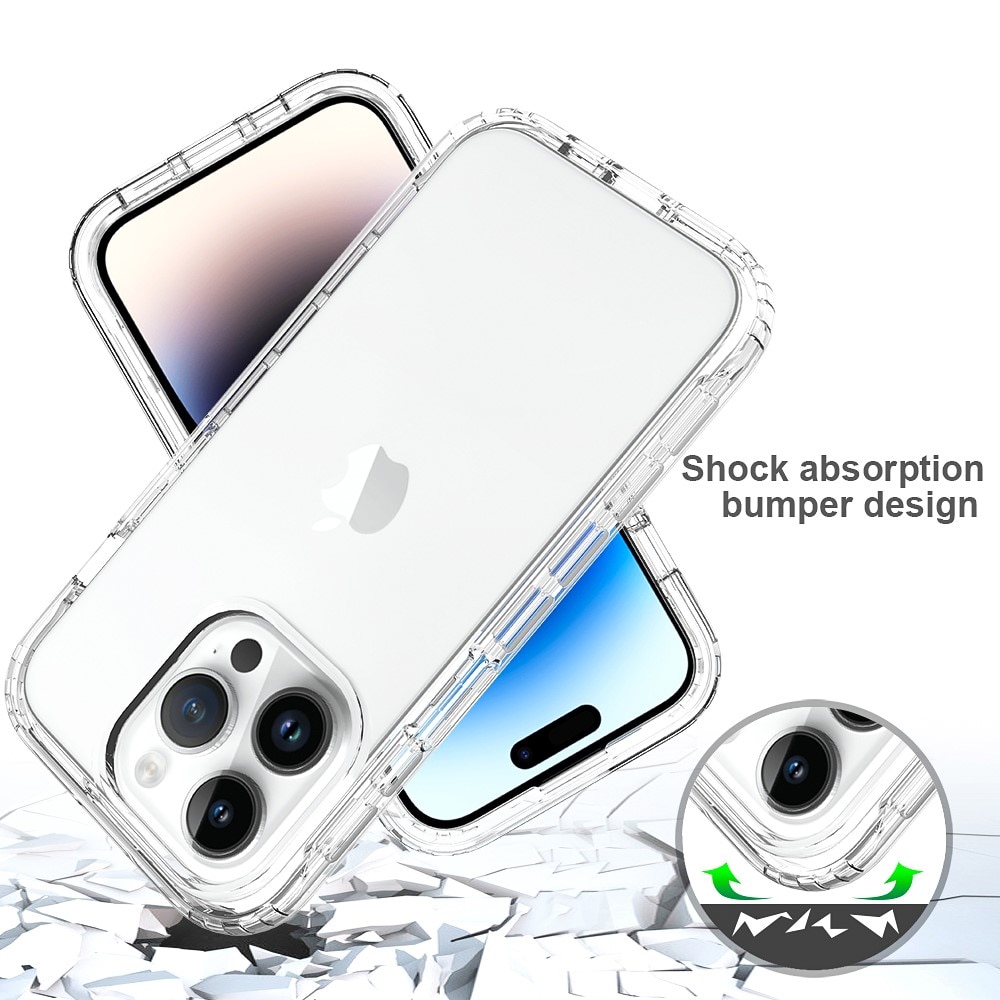 iPhone 15 Pro Mobilskal Full Protection, transparent