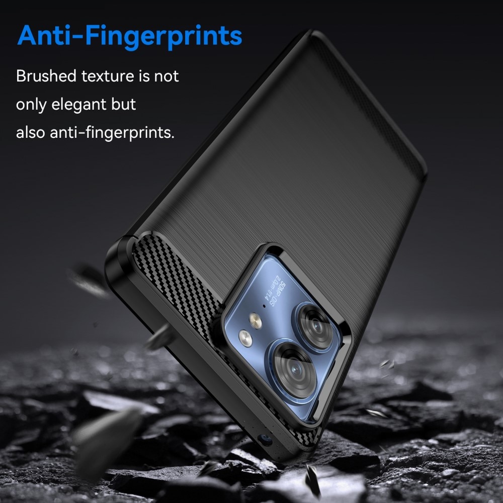 Motorola Edge 40 TPU-skal Brushed, Black