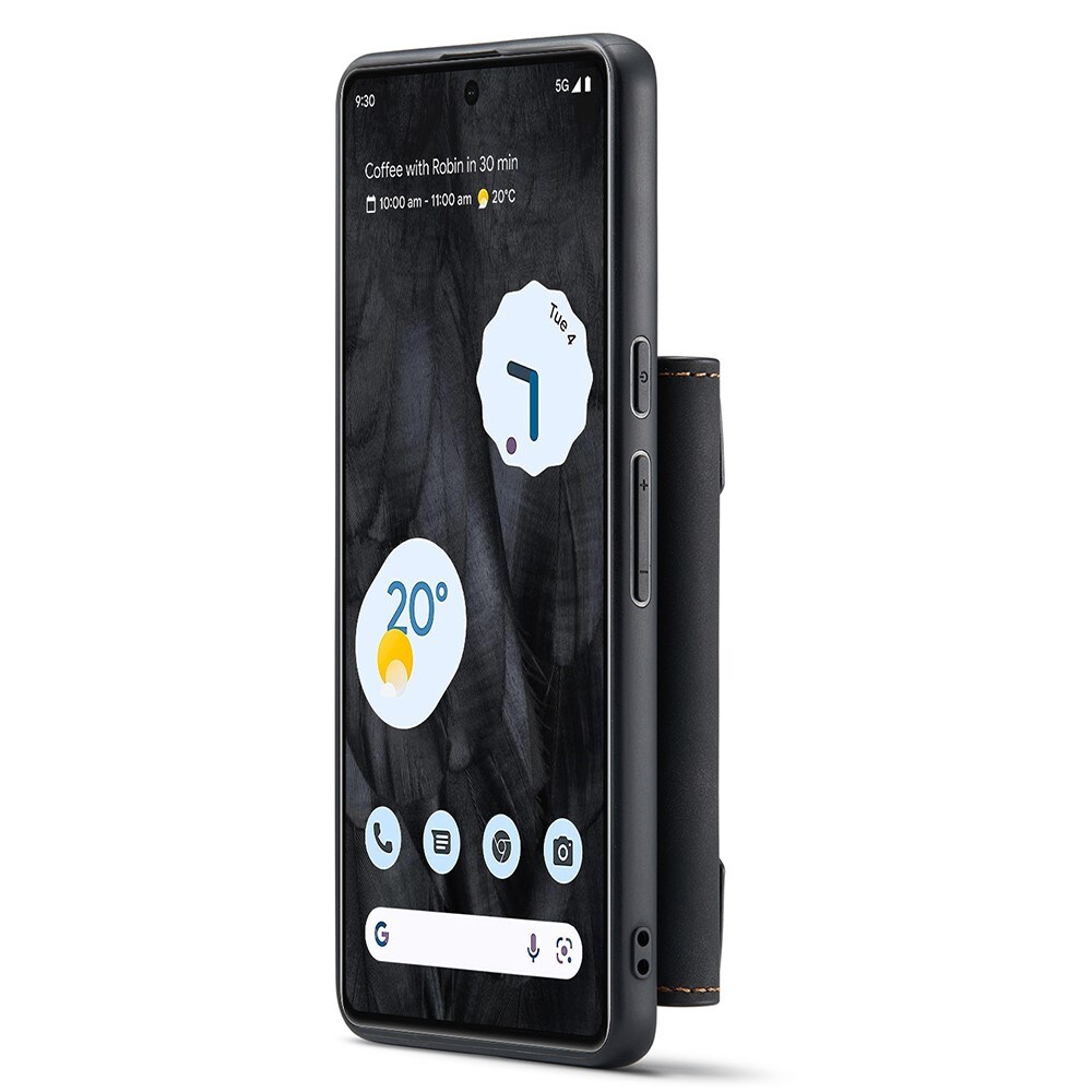 Google Pixel 8 Pro Skal med avtagbar plånbok, Svart