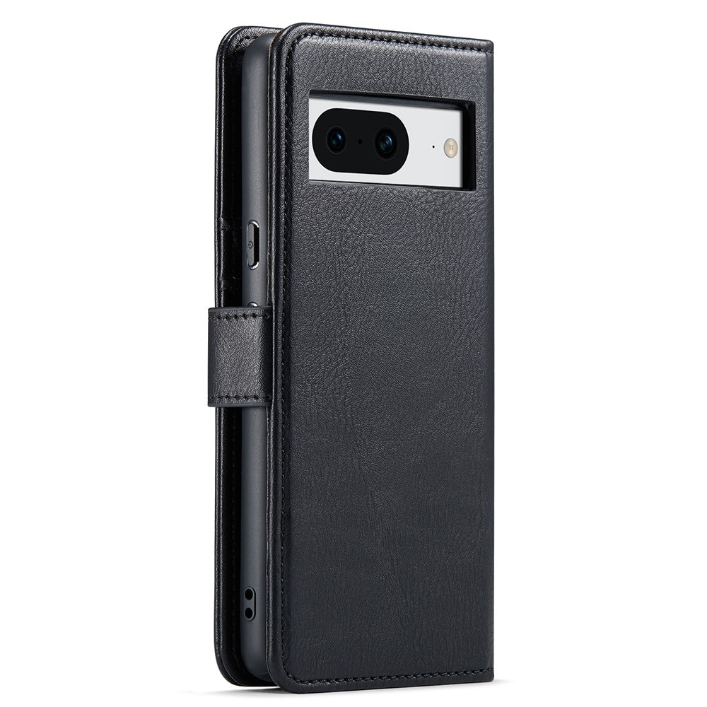 Google Pixel 8 Plånboksfodral med avtagbart skal, Black