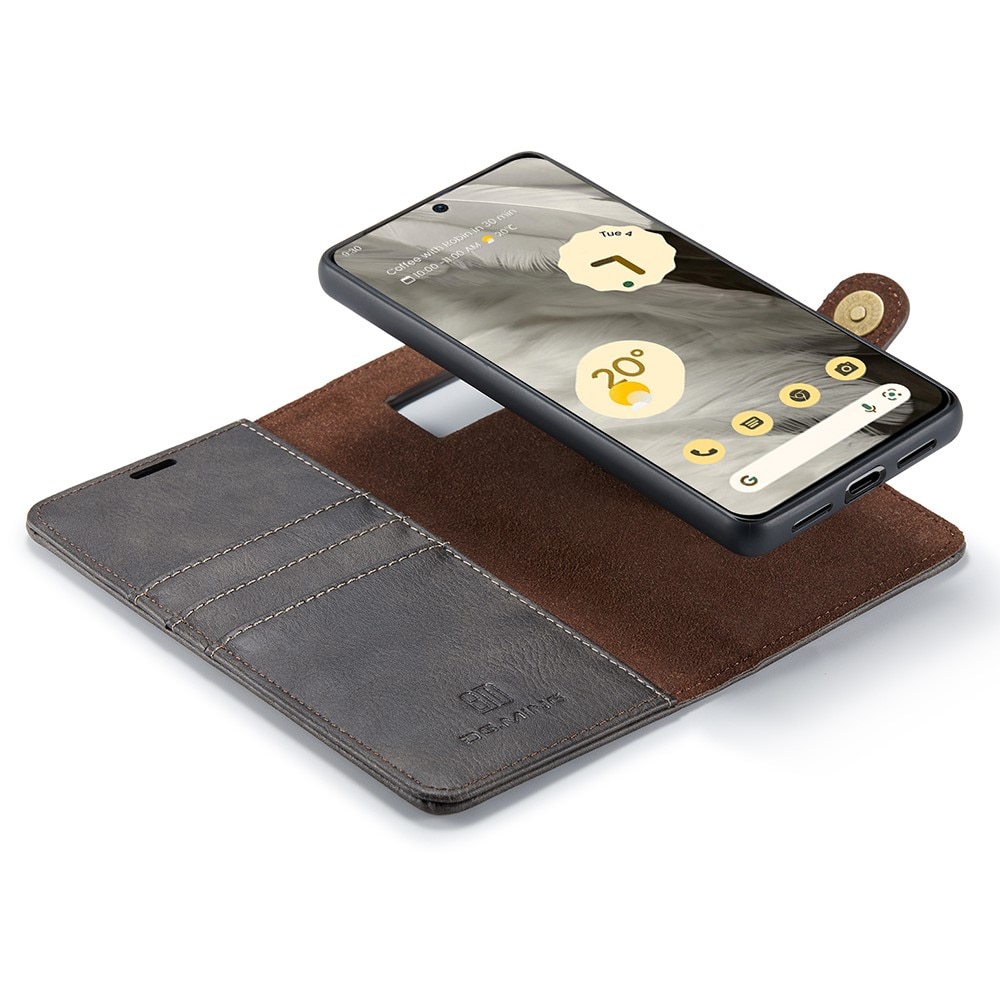 Google Pixel 8 Plånboksfodral med avtagbart skal, brun