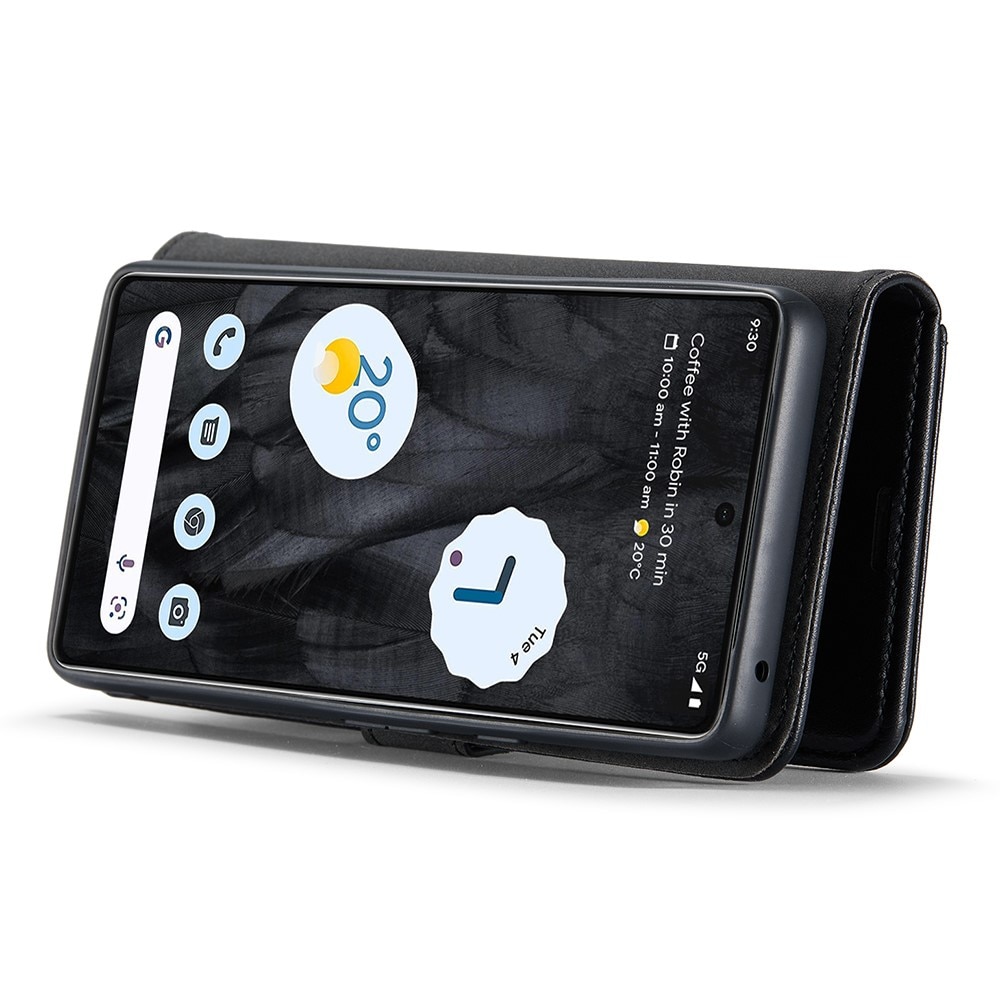 Google Pixel 8 Pro Plånboksfodral med avtagbart skal, svart