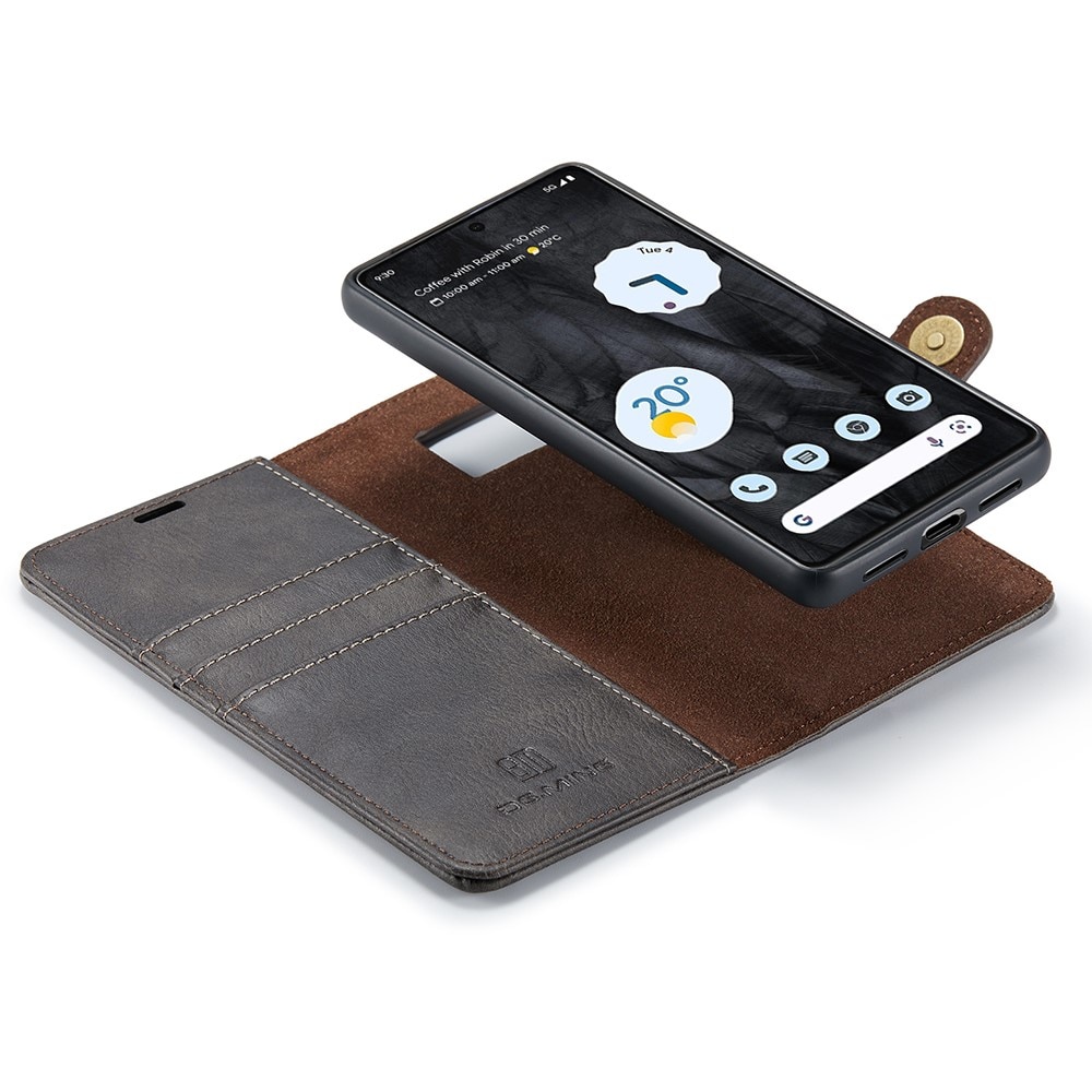 Google Pixel 8 Pro Plånboksfodral med avtagbart skal, brun