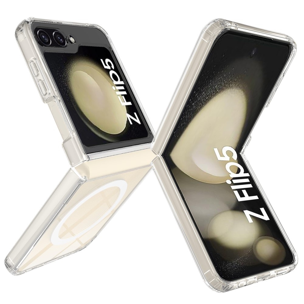 Samsung Galaxy Z Flip 5 MagSafe Hybrid-skal, transparent