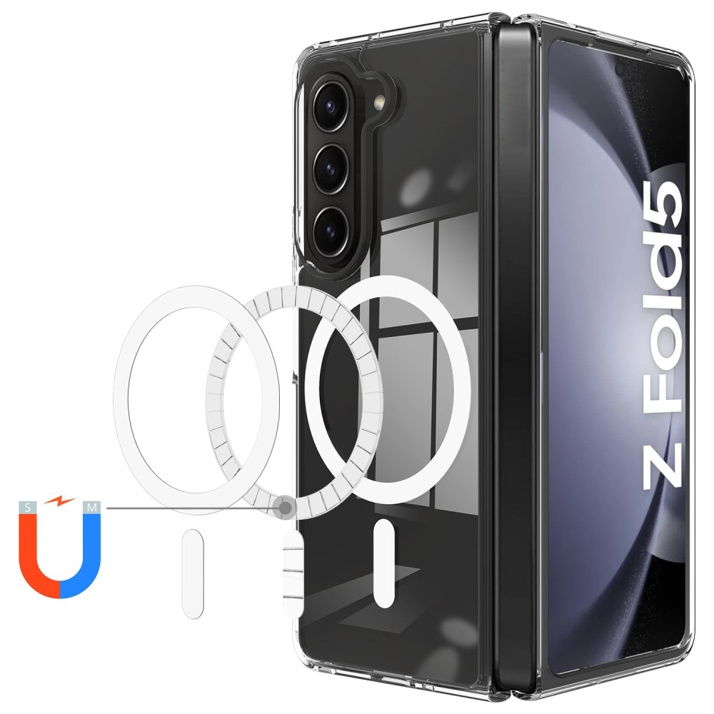 Samsung Galaxy Z Fold 5 MagSafe Hybrid-skal, transparent