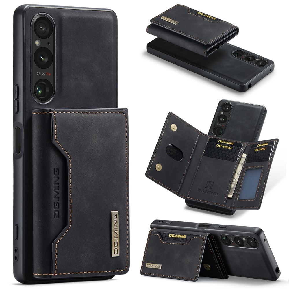 Sony Xperia 1 VI Skal med avtagbar plånbok, svart