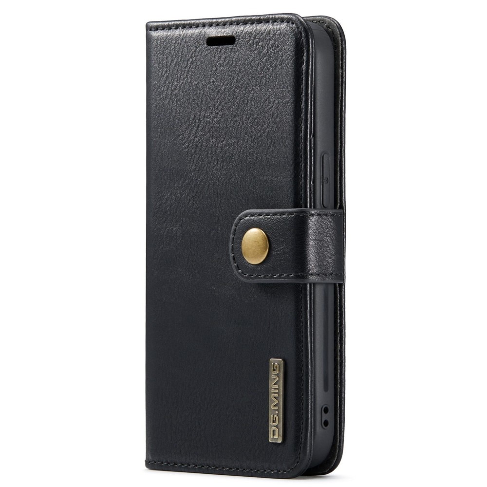 iPhone 15 Plus Plånboksfodral med avtagbart skal, svart