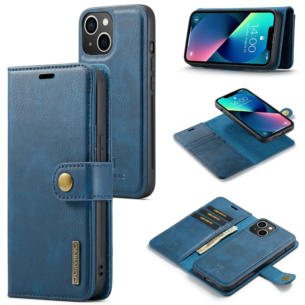 iPhone 15 Plus Plånboksfodral med avtagbart skal, Blue