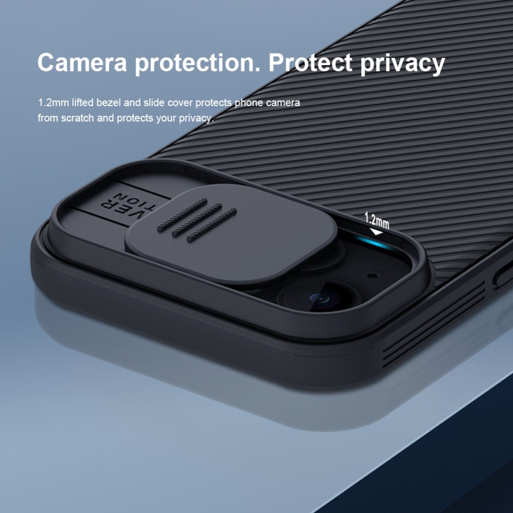 iPhone 15 Skal med kameraskydd - CamShield, Blå