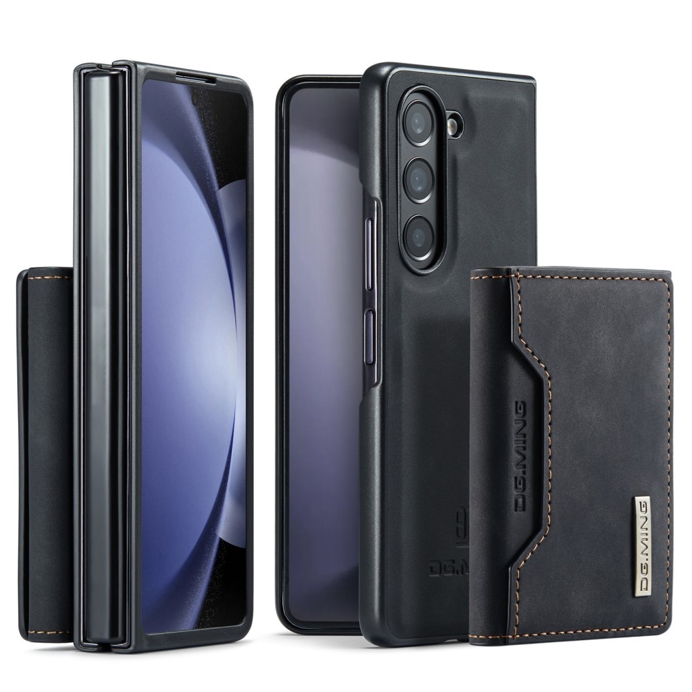 Samsung Galaxy Z Fold 5 Skal med avtagbar plånbok, svart
