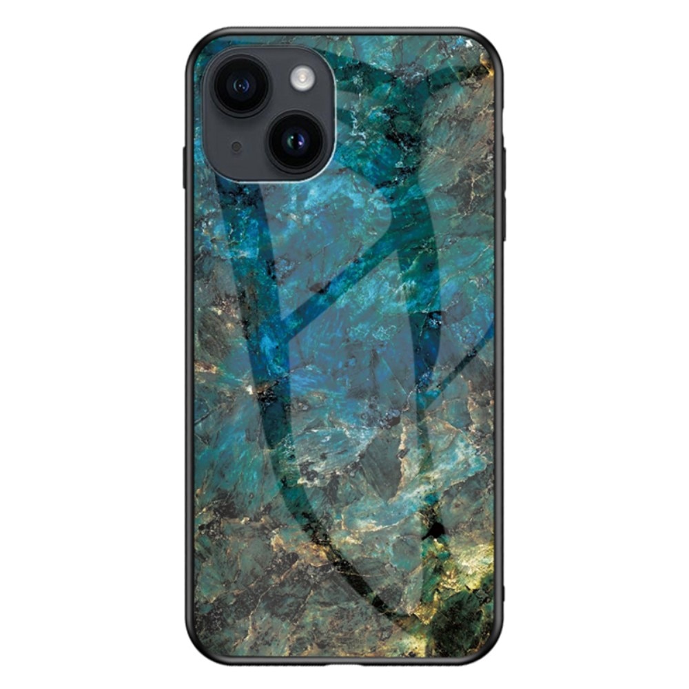 iPhone 15 Plus Mobilskal med baksida av glas, emerald