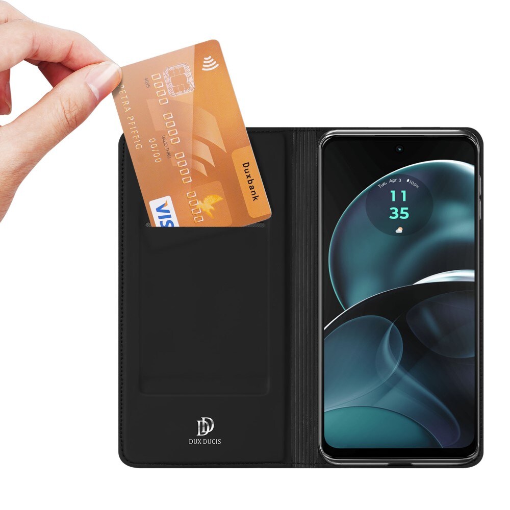 Motorola Moto G14 Slimmat mobilfodral, Svart