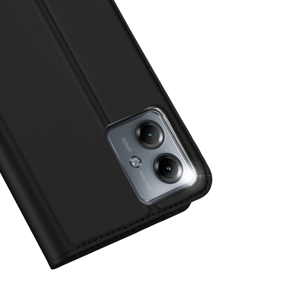 Motorola Moto G14 Slimmat mobilfodral, Svart