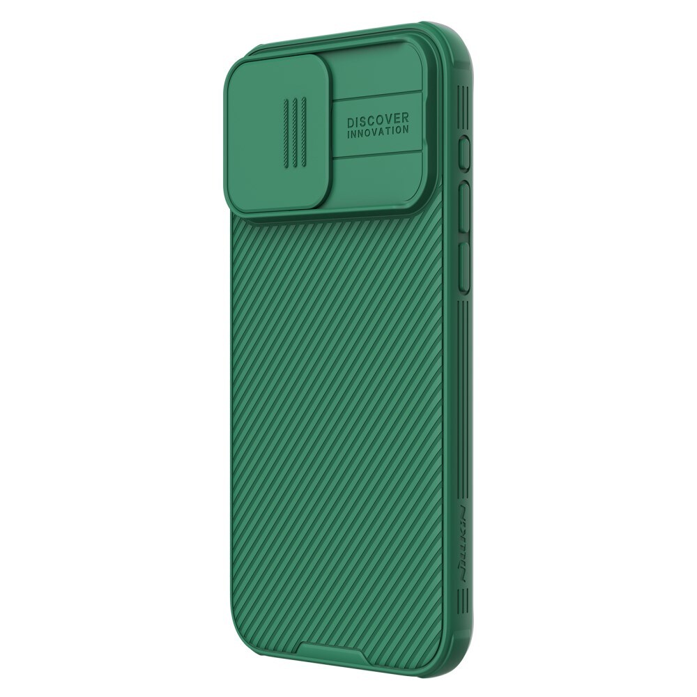 iPhone 15 Pro Skal med kameraskydd - CamShield, Grön