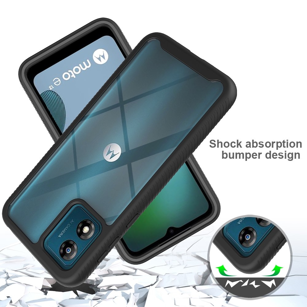 Motorola Moto E13 Mobilskal Full Protection, Svart