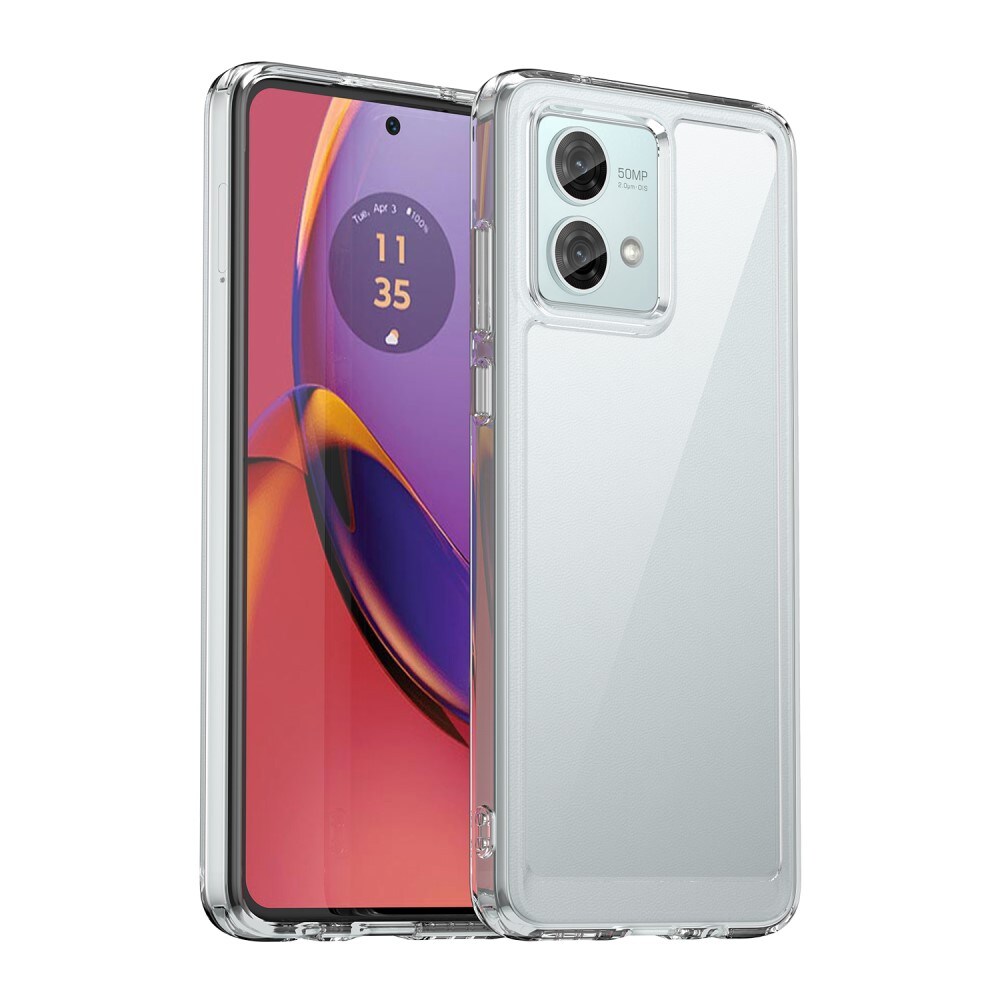 Motorola Moto G84 Crystal Hybrid-skal, transparent