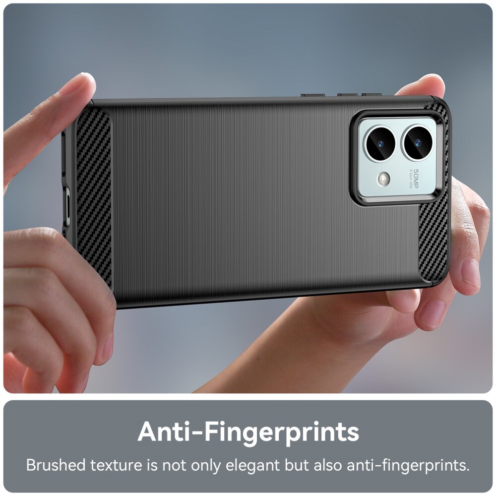 Motorola Moto G84 TPU-skal Brushed, Svart