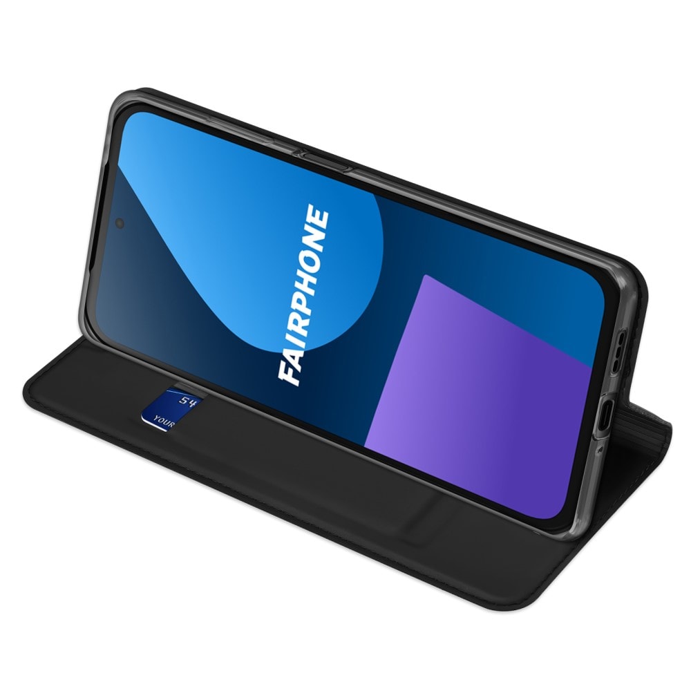  Fairphone 5 Slimmat mobilfodral, Svart