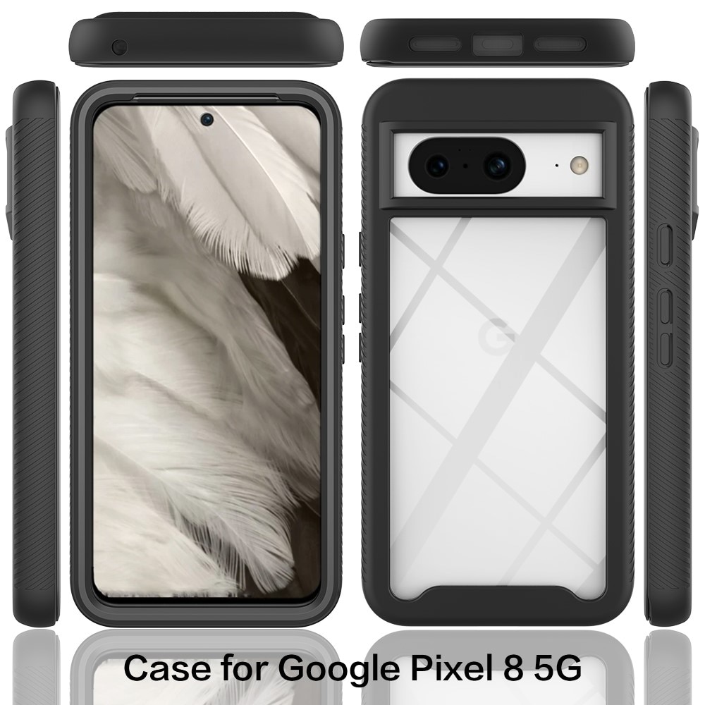Google Pixel 8 Mobilskal Full Protection, svart
