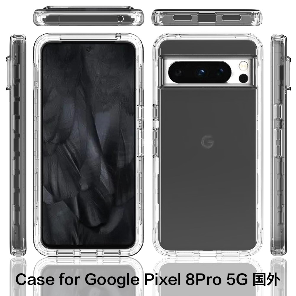 Google Pixel 8 Pro Mobilskal Full Protection, Genomskinlig