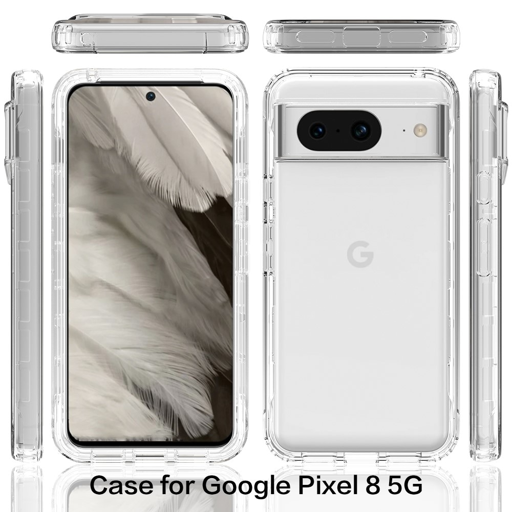 Google Pixel 8 Mobilskal Full Protection, transparent