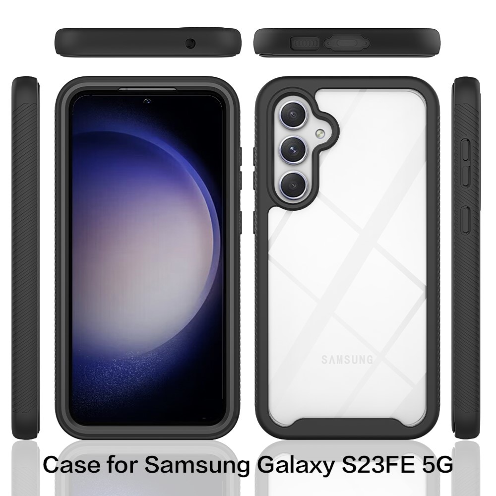 Samsung Galaxy S23 FE Mobilskal Full Protection, Svart
