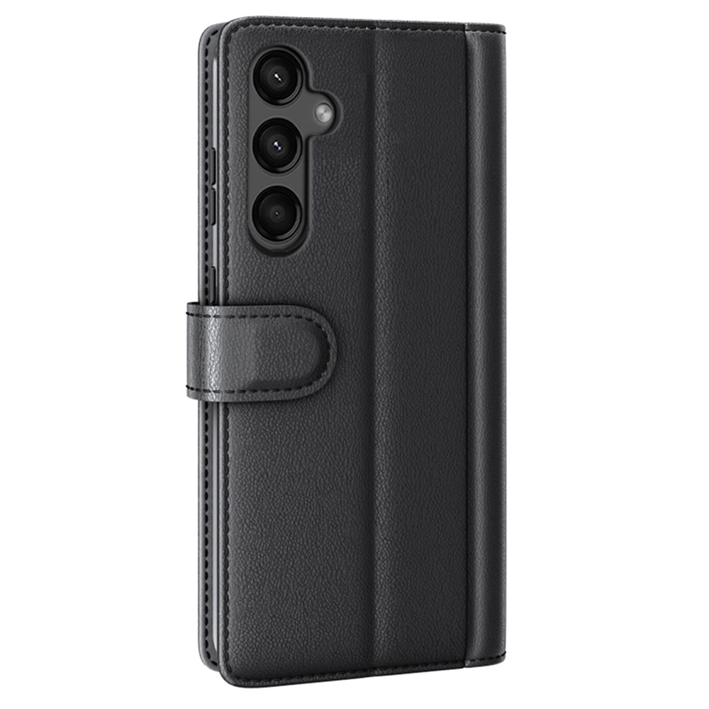 Samsung Galaxy A15 Plånboksfodral i Äkta Läder, svart