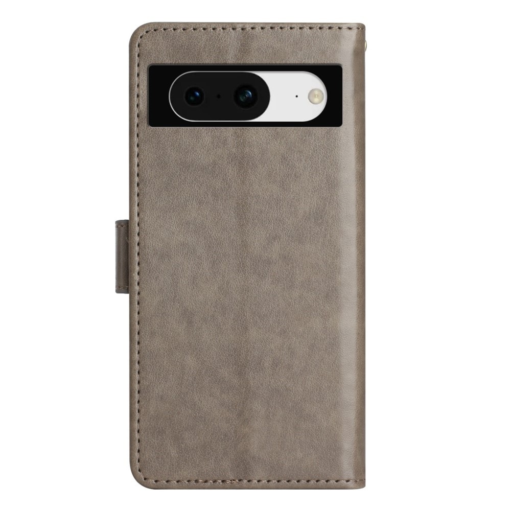 Google Pixel 8 Mobilfodral med fjärilar, Grå