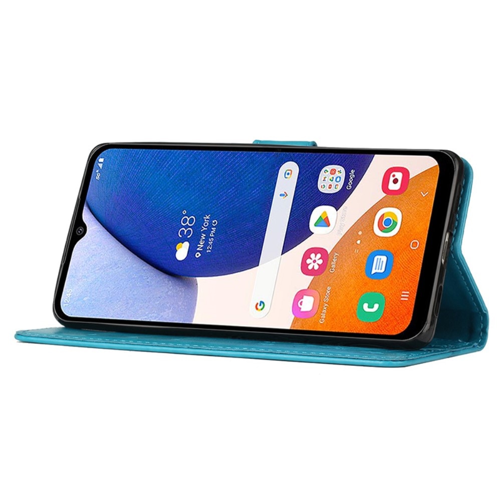 Samsung Galaxy A15 Mobilfodral med fjärilar, blå