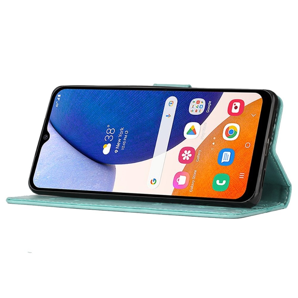 Samsung Galaxy A15 Mobilfodral med fjärilar, grön